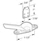 Prime-Line Sash Lock, 1-1/2 in. Hole Center, Diecast Zinc, Polished Finish (1 Pair) F 2509 - alternate 3